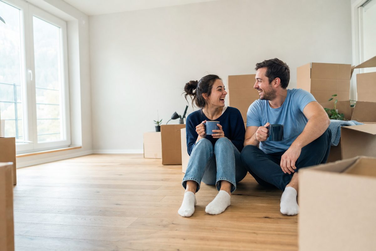Jeune couple québécois reçoit les clés de leur première maison